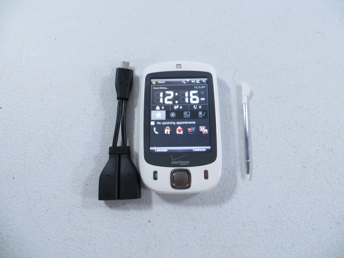 Verizon HTC Touch XV6900 Pearl White Broadband Smartphone W/ Touch