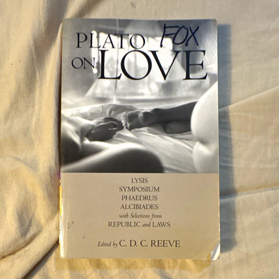 Hackett Plato on Love Paperback Reprint 1990 Reeve Symposium Phaedrus Lysis