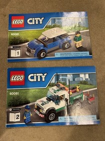 LEGO CITY: Tow Truck (60081) & (60017) Flatbed Truck-100% Complete-Free Ship!