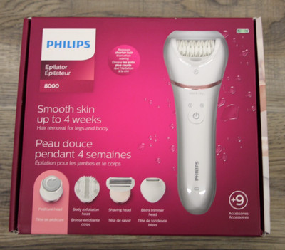 Epilator Series 8000 5 in 1 Shaver for Women, Trimmer, Pedicure