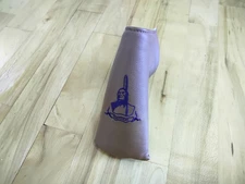 Timuquana Golf Club Blade Putter Cover / Brown Leather & Blue / FREE SHIP