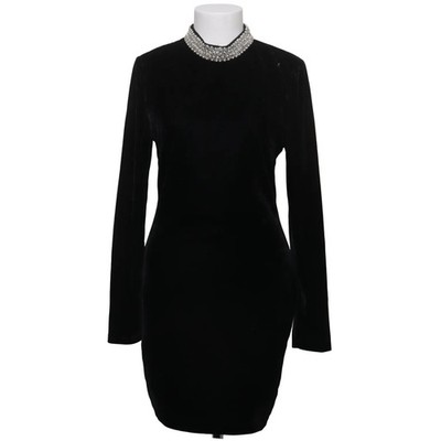 NLY Eve, Kleid, Größe: 38, Schwarz, Elasthan/Polyester, Einfarbig, Samt #Lu4