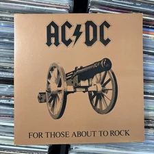 AC/DC – For Those About To Rock Vinyl LP Record Album ULTRASONIC CLEANED