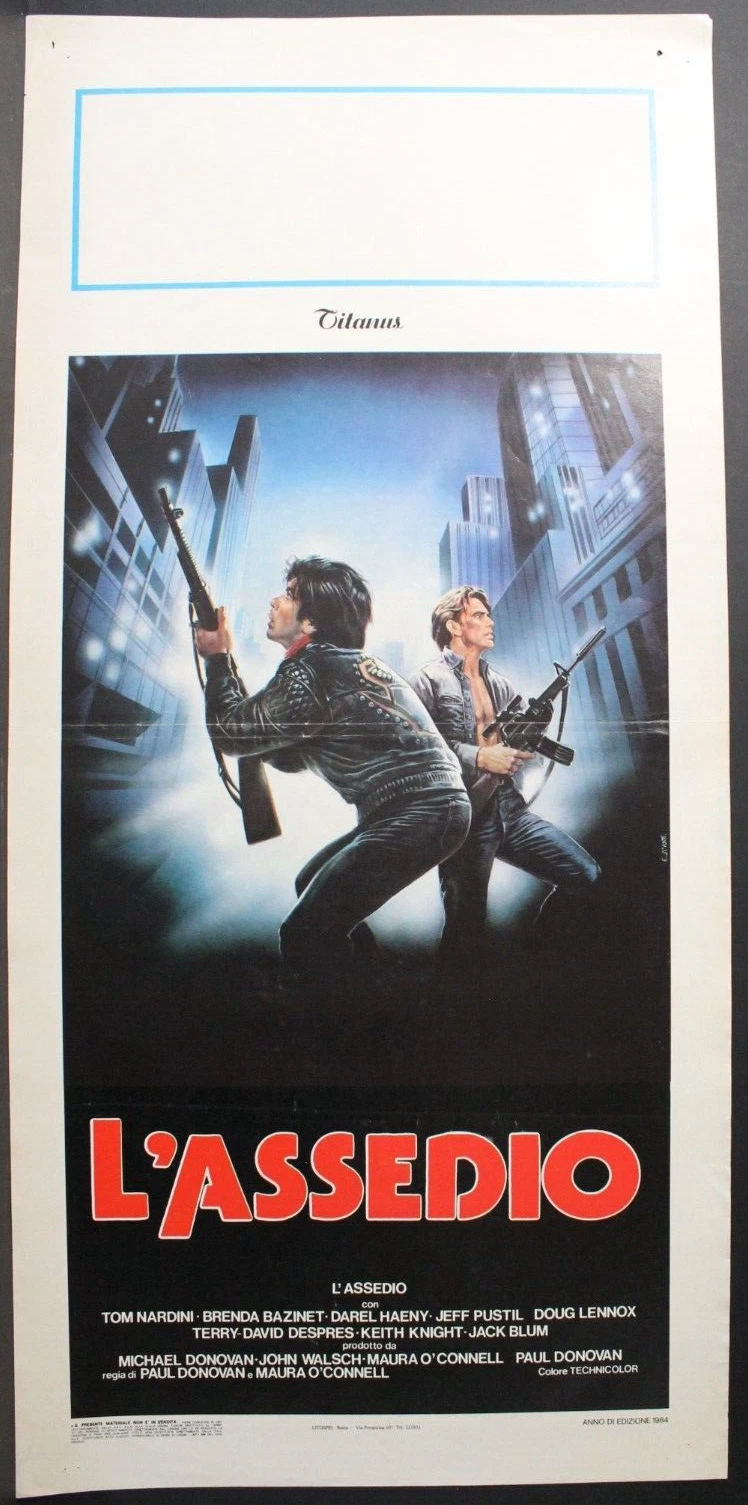 Locandina originale film L'ASSEDIO (1983) - Regia di Maura O'Connel, Paul Donovan