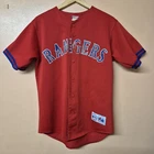 Majestic Texas Rangers Jersey #19 Gonzalez Red Vintage Size Medium