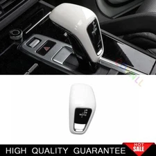 For Porsche Cayenne 2018-2022 Bright White Central Console Gear Shift Knob Trim