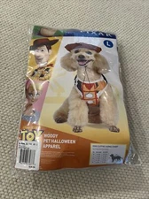 FETCH For PETS Disney Pixar Toy Story Dog Puppy Halloween Costume WOODY Size L