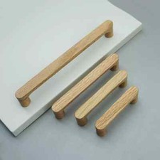 MFYS Estilo Minimalista Madera de Roble Cocina Tirador Perilla Madera Cómoda Mango