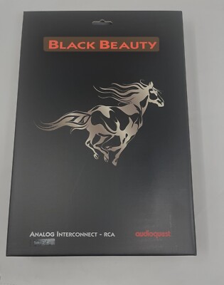 Audioquest Black Beauty RCA interconnect cable Câbles de modulation RCA