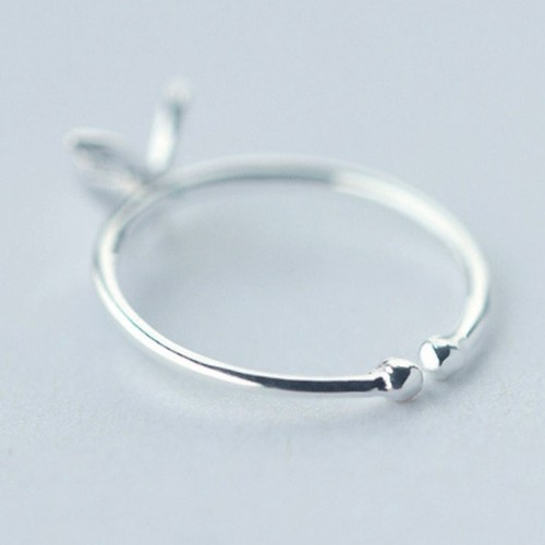 Genuine Sterling Silver Heart Star Solid Band Lady Girls Stacking Cuff Midi Ring - Picture 40 of 106