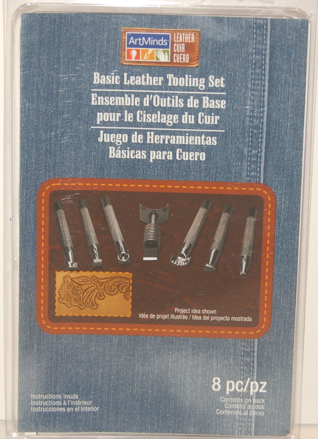 ArtMinds BASIC LEATHER TOOLING 8 pc set with instructions New Sealed 249784 eBay