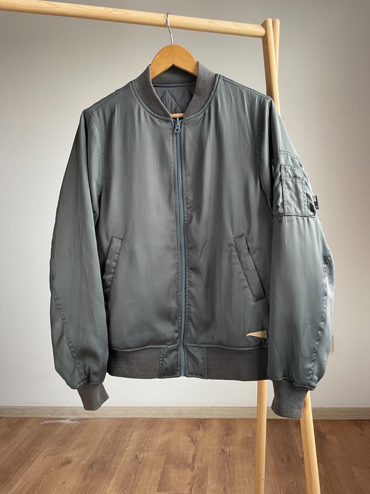 Izzue Reversible Quilted Military Flight Bomber Jacket Size 4