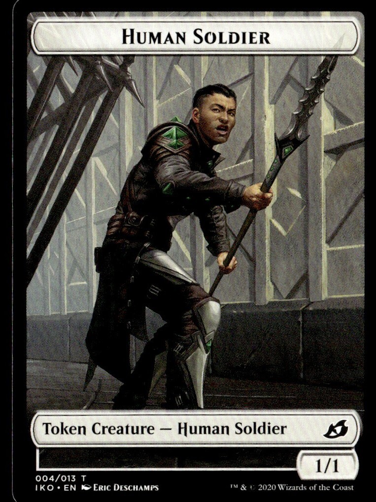 2020 Ikoria Lair of Behemoths Human Soldier Token MTG Common #4