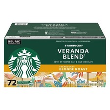 Starbucks Blonde Roast Coffee K-Cups , Veranda Blend 72 ct. FREE shipping
