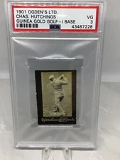 1901 Ogdens Guinea Gold I Series Golf Chas Hutchings PSA 3