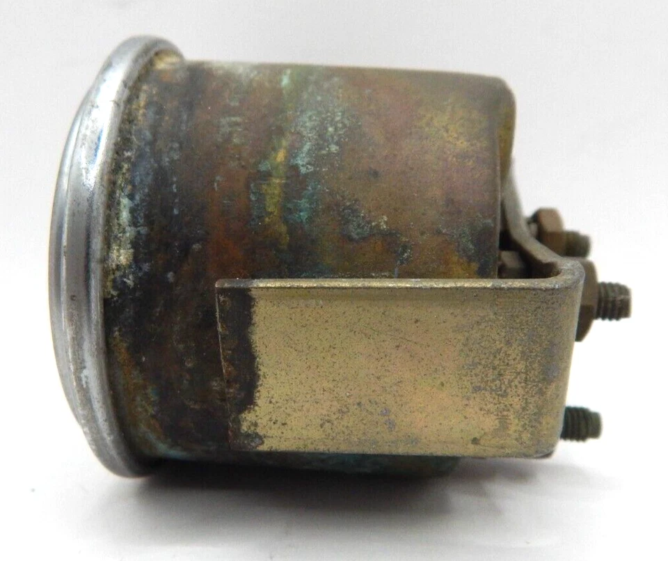 Presión de aceite calibre SW 0-80 PSI de colección en tablero 2-1/6" cromo hecho en EE. UU. Foto 4 de 4