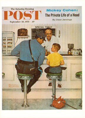 1958 SEP 20 Policeman Runaway NORMAN ROCKWELL SATURDAY EVENING