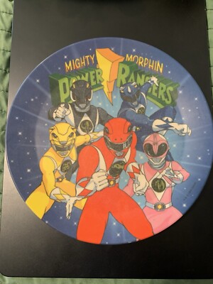 *Vintage 1994 Mighty Morphin Power Rangers 8  Plastic Plate
