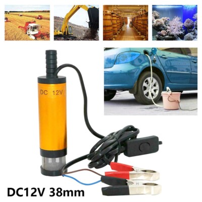 DC 12V ELEKTRISCHE TAUCHPUMPE WASSERPUMPE FÜR WASSER DIESEL ÖL FLÜSSIGKEIT UMFÜLLPUMPE