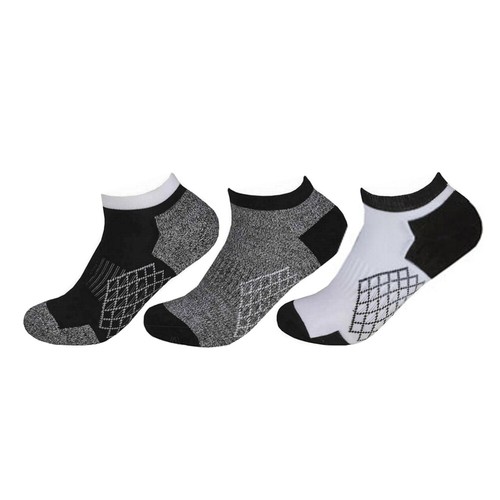 Womens Trainer Socks 48 Heel Toe Cushioned Ladies Sports Gym Yoga