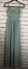 Lulus Womens Size S Green Long Strapless Slow Dance Maxi Dress