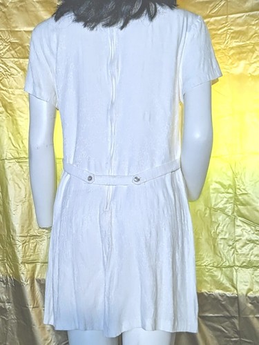short white dress size medium vintage  JC Penny's NuOz cute with nice tan