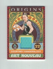 COURTNEY VANDERSLOOT 2023 Panini Origins WNBA RED JERSEY #25/49 Art Nouveau