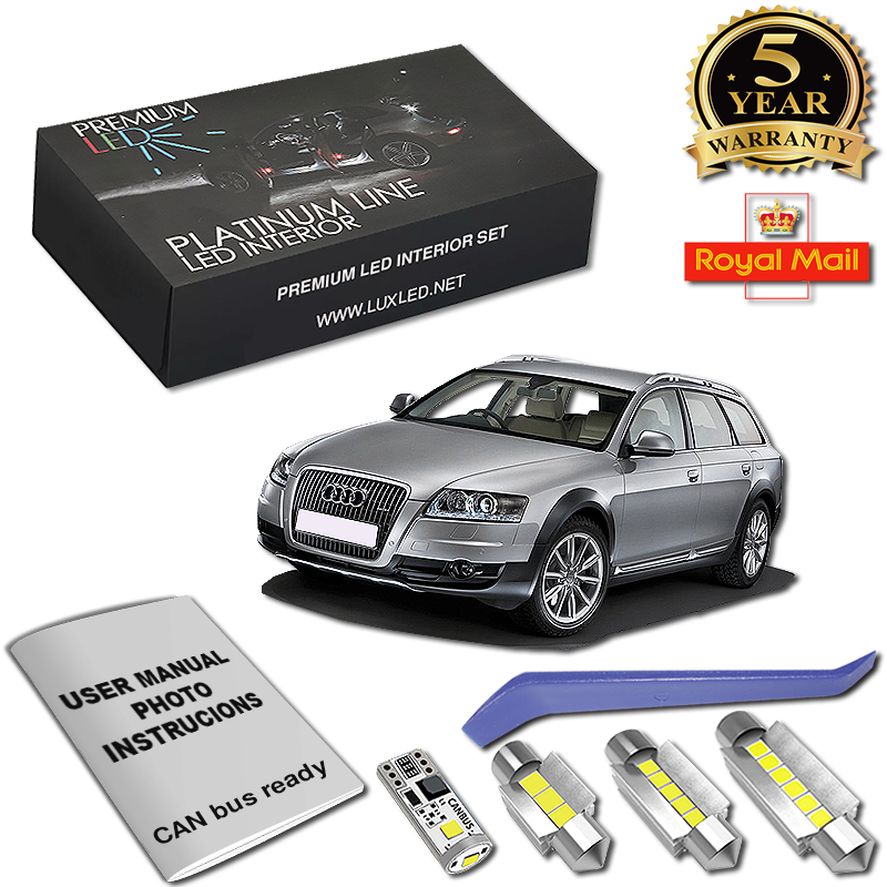 White Canbus Error Free LED Bulbs Map Dome Interior Light