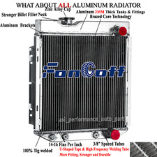3 Row Aluminum Radiator For 1964-66 Ford Mustang 60-65 Falcon Comet Small Block 3 Row Aluminum Radiator For 1964-66 Ford Mustang 60-65 Falcon Comet Small Block
