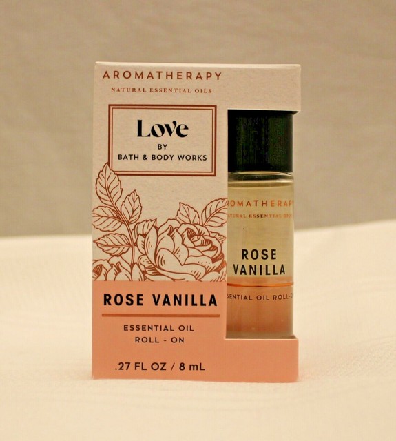 Bath & Body Works Aromatherapy Love Rose Vanilla Essential Oil Roll on