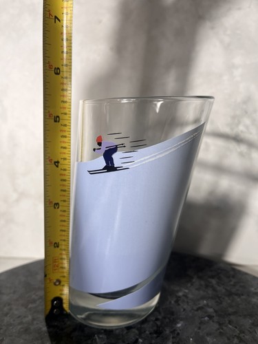 ITALIANO Juego de 4 Gafas Highball Inclinadas de Calidad Esquí Pistas Alpinas - Imagen 6 de 10