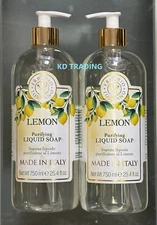 (2-Pack) ERBARIO TOSCANO ~ LEMON OIL Purifying HAND WASH 750ml MADE IN ITALY