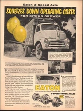 1955 Vintage ad Eaton Manufacturing  Co. Cleveland Ohio retro Truck   03/26/25