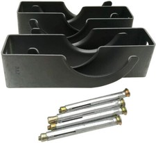 4X Dual Arm Traditional Column Radiator Brackets With Free Screws - Anthracite 