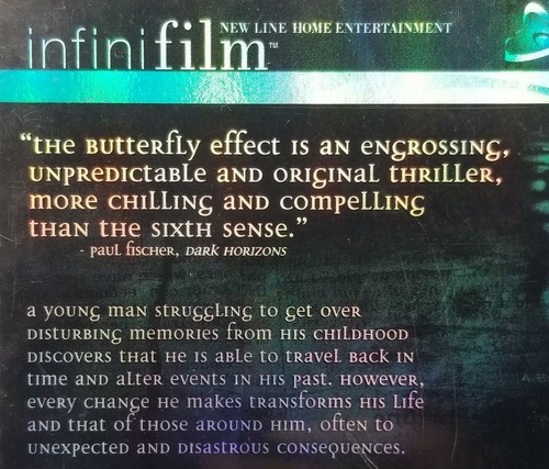 The Butterfly Effect DVD Eric Bress(DIR) 2004 Ashton Kutcher, Amy Smart - Picture 4 of 8