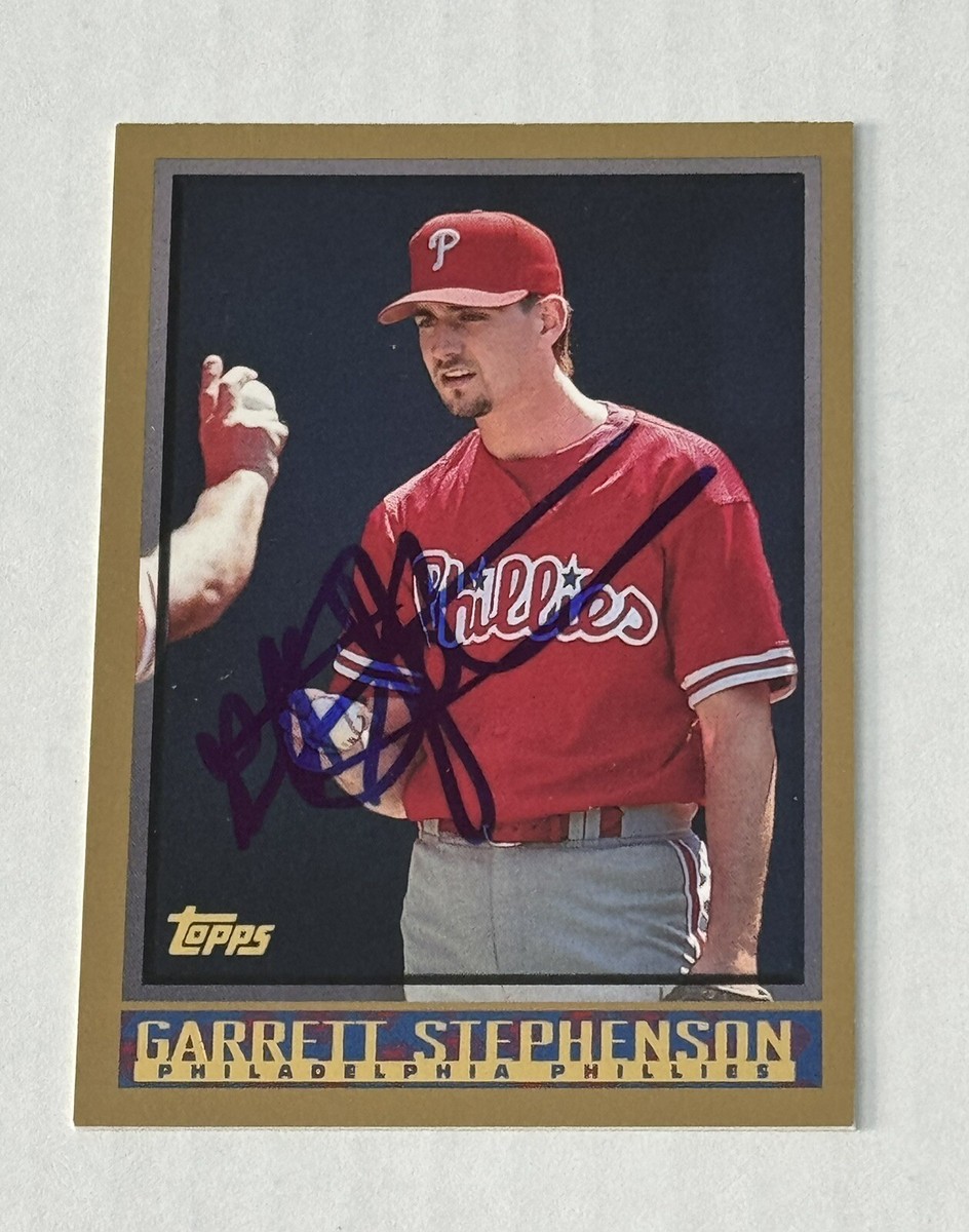 Topps  Garrett Mitchell auto　直書き　直筆カード Garrett Stephenson 1998 Topps Authentic Signed Autograph Auto Card