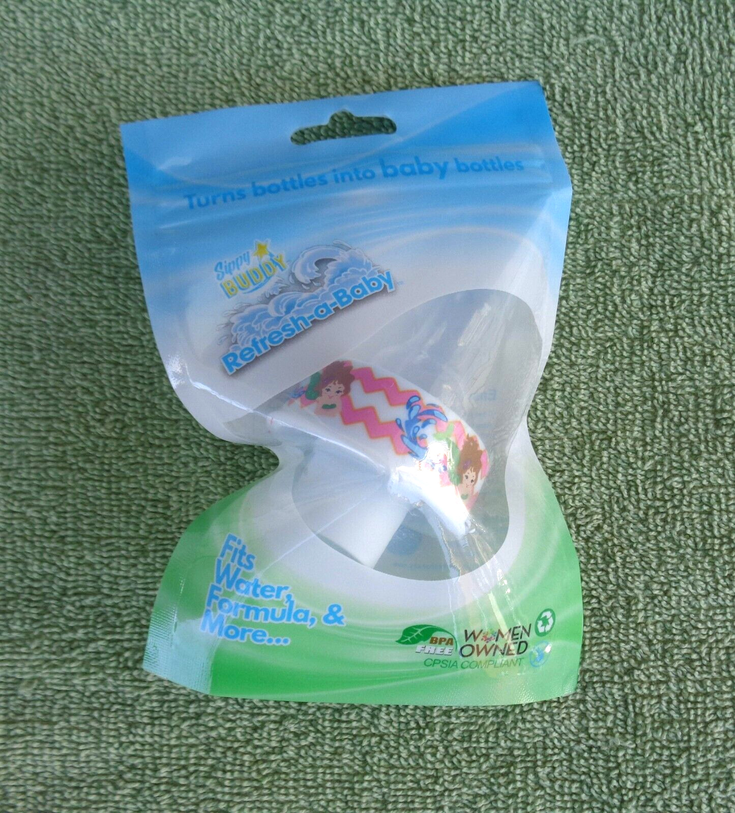 Sippy Buddy- Converts Water & Similar To Baby Bottles- Merma