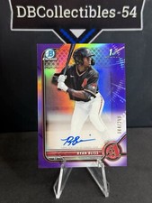 2022 Bowman Chrome Ryan Bliss 1st Purple Auto 084/250 #CPA-RB