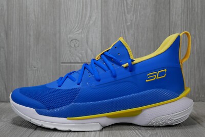 Under Armour Curry 7 HOVR Warriors Away Basketball Shoes Mens 11.5 3023300-406