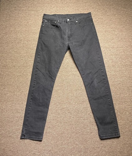 Levi's 512 Men's Jeans Size 34 Slim Fit Straight Black Denim 34x32 Red Tab  | eBay