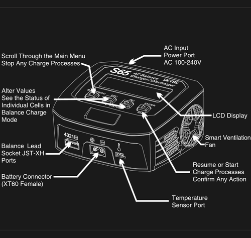SKYRC IMAX CARICABATTERIE LIPO LiHV PRO BATTERIE DRONE LITIO carica bilanciata - Bild 3 von 6