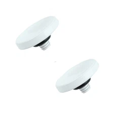 2x White Soft Shutter Release Button Concave f/ Canon New F-1/F-1/AE-1(FD mount)