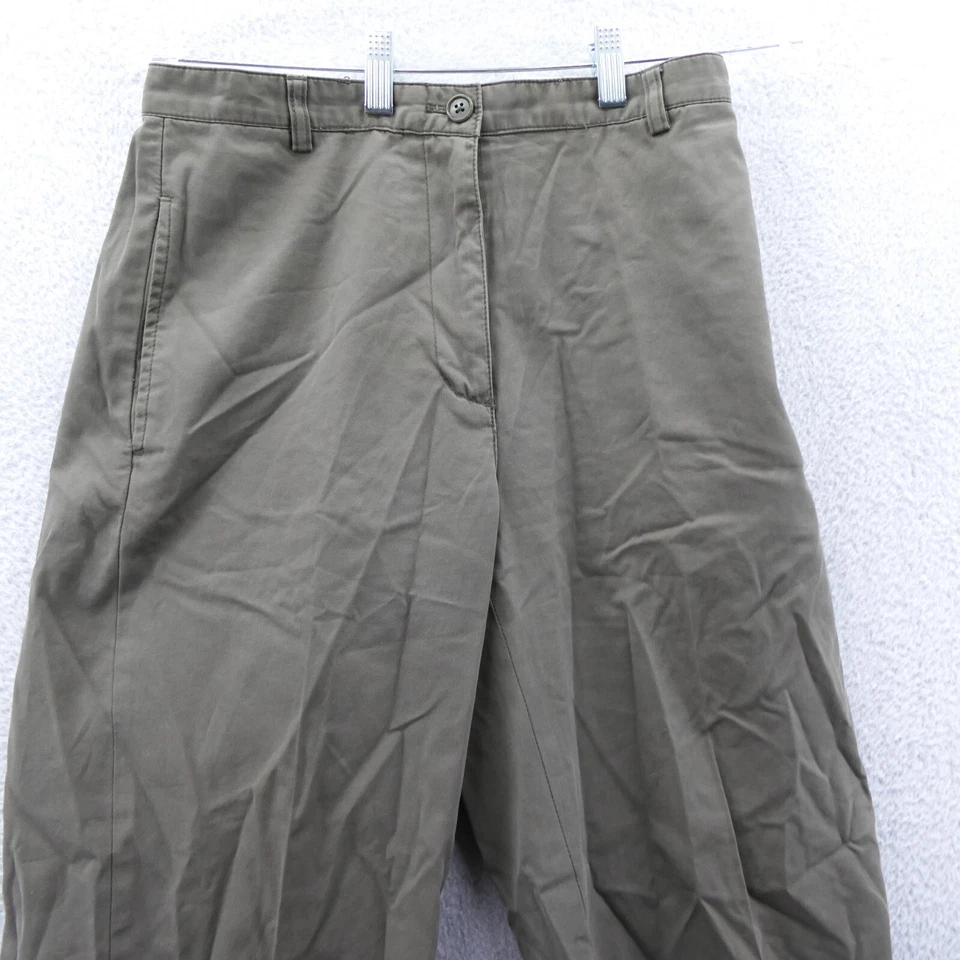 Pantalones de vestir DKNY 6 para mujer 28x28 verde algodón pantalones traje 28 x 28 artístico Foto 3 de 4