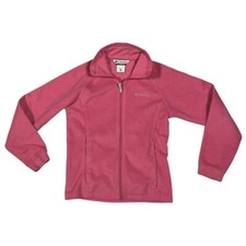 Columbia Youth Girls Size L 14-16 Fleece Jacket Outdoor Activewear Full Zip