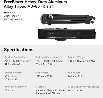 Yzf R3 Tail Cowl SmallRig AD-80 FreeBlazer Heavy-Duty Aluminum