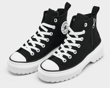 CONVERSE CHUCK TAYLOR ALL STAR LUGGED LIFT HI TOP SNEAKER Black White A03011C