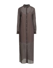 Theory Shirt style Dress  Midi Maxi Size S /  8 Long Sleeve 100% Cotton NEW