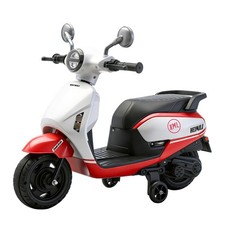 Red 6V Kids Electric Motorcycle ride on Motorbike Age for 1-4 w/ Training Wheels