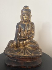 BOUDDHA ANCIEN EN BOIS SCULPTE