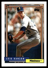 Erik Hanson 1992 Topps #71 Seattle Mariners MLB READ FREE SHIPPING AutographDen
